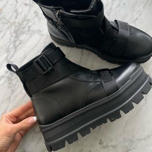 UGG platform waterproof combat boots size 8 women’s